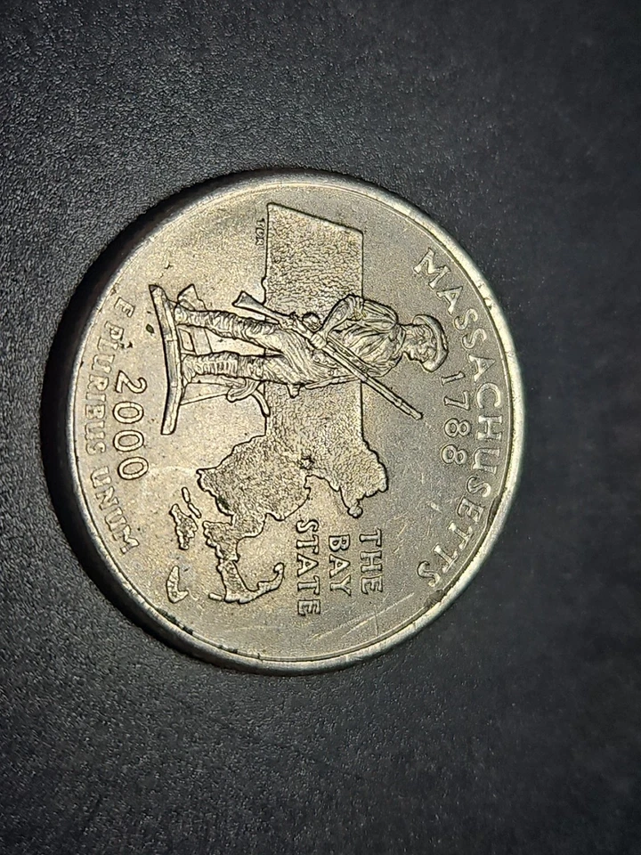 2000 P Massachusetts Quarter Off Center - Image 2 of 2