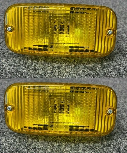 2 Hella Talmu Yellow Bumper DRL/Fog/Marker Lamps Mercedes Scania DAF MAN Trucks