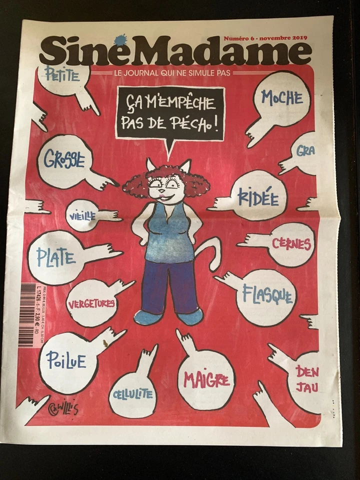 Siné Madame n°6 du 11/2019; "ça m'empêche pas de pécho !" - Photo 1/1