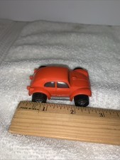 Vintage TONKA Mini Totes Volkswagen VW Beetle Bug Car Orange USA Made.