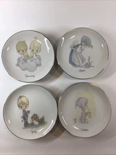 Precious Moments 12 Month Plate Set Collection Good Condition-1983
