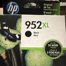 HP 952XL Black Genuine Original Ink Cartridge for HP Inkjet Printers