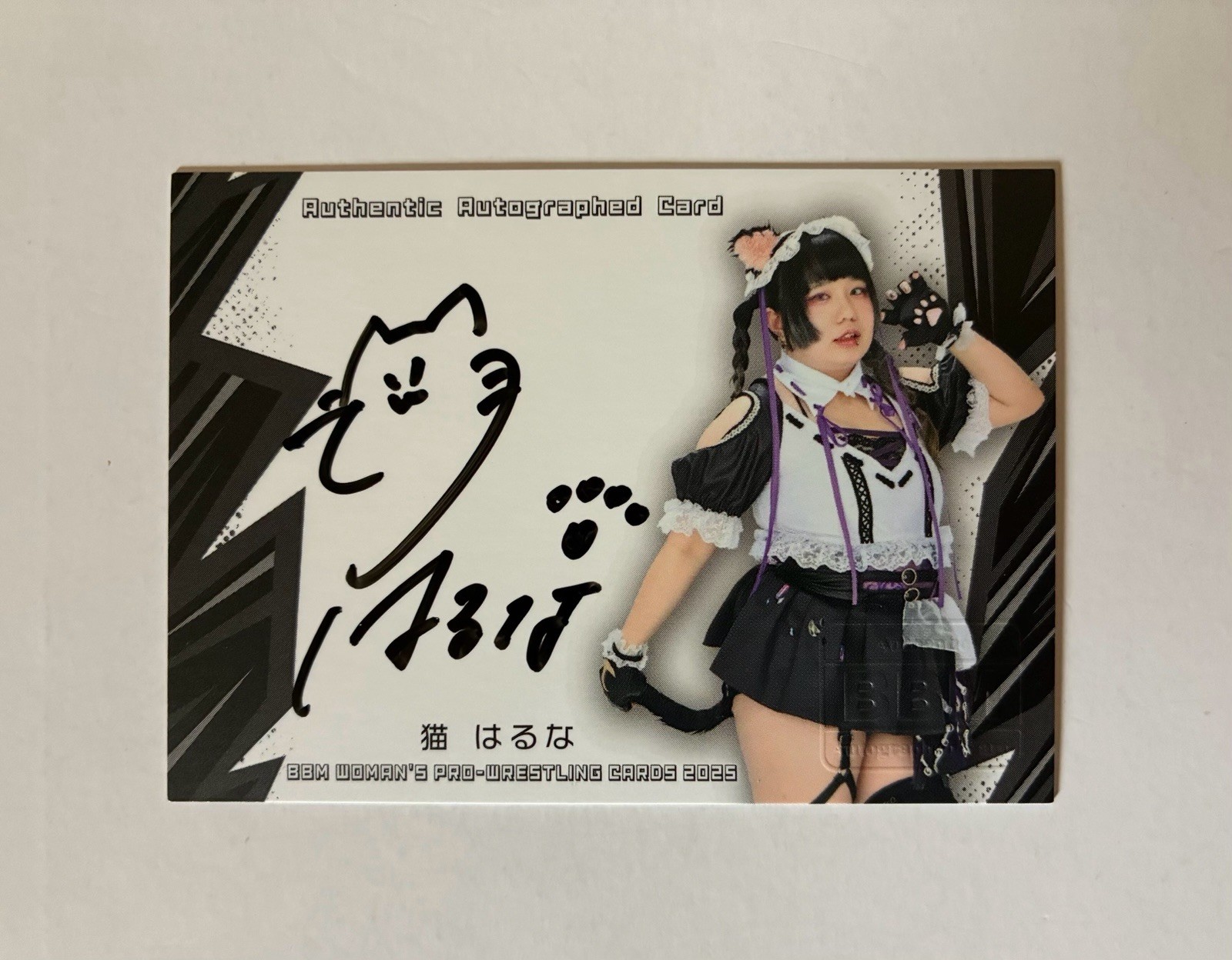 2025 BBM Woman’s Pro Wrestling Haruna Neko Auto 068/100 TJPW