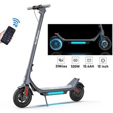 Electric Scooter,Up to 15MPH,Dual Suspension 500W Fast Charging Scooter Adults