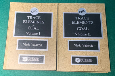 Trace Elements in Coal Vols. 1 & 2 Vlado Valkovic HC 1983 CRC Press Science