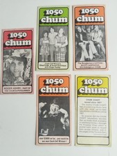 Vintage 1050 CHUM Radio Bio Cards - Lot of 5 - Roger Ashby, Scott Carpenter & Hi