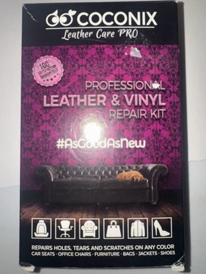 COCONIX LEATHER CARE PRO PROFESSIONAL LEATHER & VINYL REPAIR KIT ANY COLOR