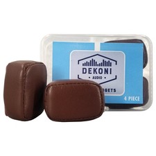 DEKONI AUDIO Nuggets Headphone Headband Pressure Relief Pads - 4 Pack - Brown