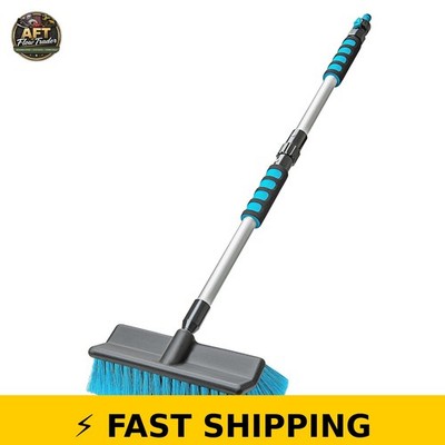 DSV Standard Car Wash Brush with 50'' Handle and Hose Attachment