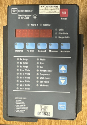 CUTLER HAMMER IQ DP-4000 ELECTRICAL DISTRIBUTION SYSTEM MONITOR 8793C36G01 *USED