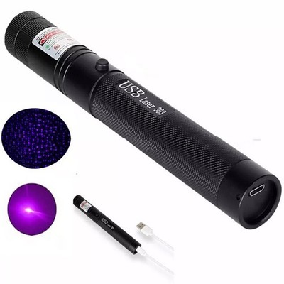 50M starker Strahl Violett Laserpointer 533 nm Laser Taschenlampe wiedera