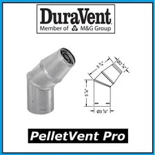 DURAVENT PELLETVENT PRO Pipe 3" Diameter Horizontal Cap #3PVL-HC *