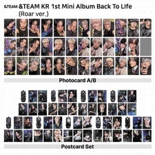 &TEAM KR 1st Mini Album Back To Life Roar ver. Official Photocard Postcard KPOP