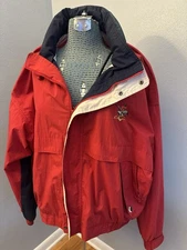 XXL Swingster Color Block Jacket Red Navy Blue White Green  Anheuser Busch Beer