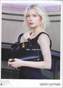 LOUIS VUITTON 1-Page PRINT AD Fall 2015 MICHELLE WILLIAMS Patrick Demarchelier