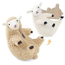 Shaved Sheep Stuffed Animal, Sheep Plush Toy, Cute Plushie for Girls, Sleeping