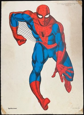 1960's AMAZING SPIDERMAN STEVE DITKO ART ORIGINAL POSTER ART PRINT MARVEL COMICS