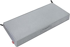 Poduszki na ławkę zewnętrzną Pcinfuns, 42 x 18 x 3", meble tarasowe wodoodporne szare