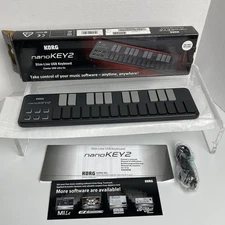 Korg nanoKEY2 USB MIDI Keyboard Controller Black 25 Key New Open Box