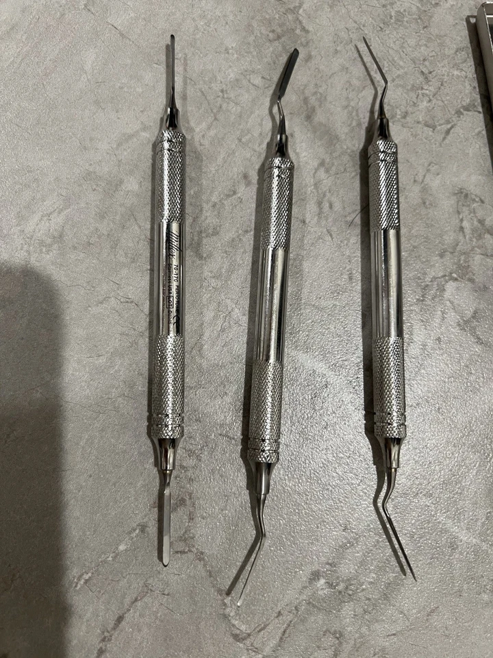 Kit Dental Miltex Integra Periotomas Acero Inoxidable Usado En Excelente Estado  Foto 2 de 4