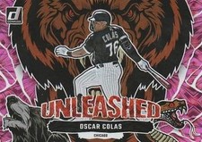Oscar Colas 2023 Donruss #U11 Unleashed Pink Fireworks Chicago White Sox
