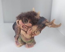 Norwegian Troll by Nyform Norwegian Elf Gnome Handmade Vintage Folk Art Figurine