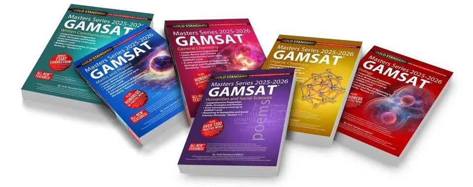 2025-2026 New Masters Series GAMSAT Textbook - All 6 Books by The Gold Standard