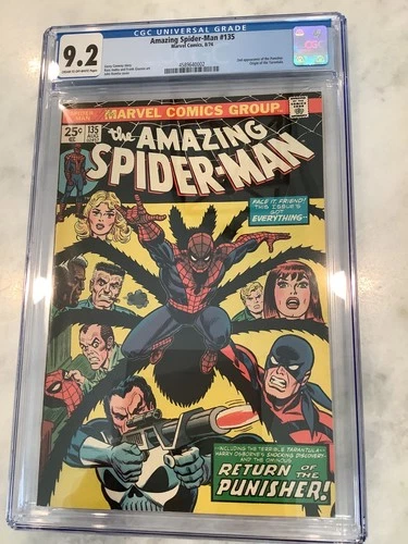 Amazing Spider-Man #135, CGC 9.2 NM (Marvel, 1974) 2nd Punisher app
