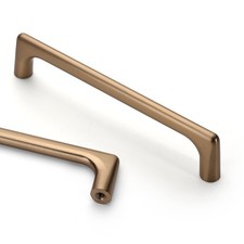 10 Pack 5 Inch 128Mm Champagne Bronze Knurled Kitchen Cabinet Handles, Cabinet