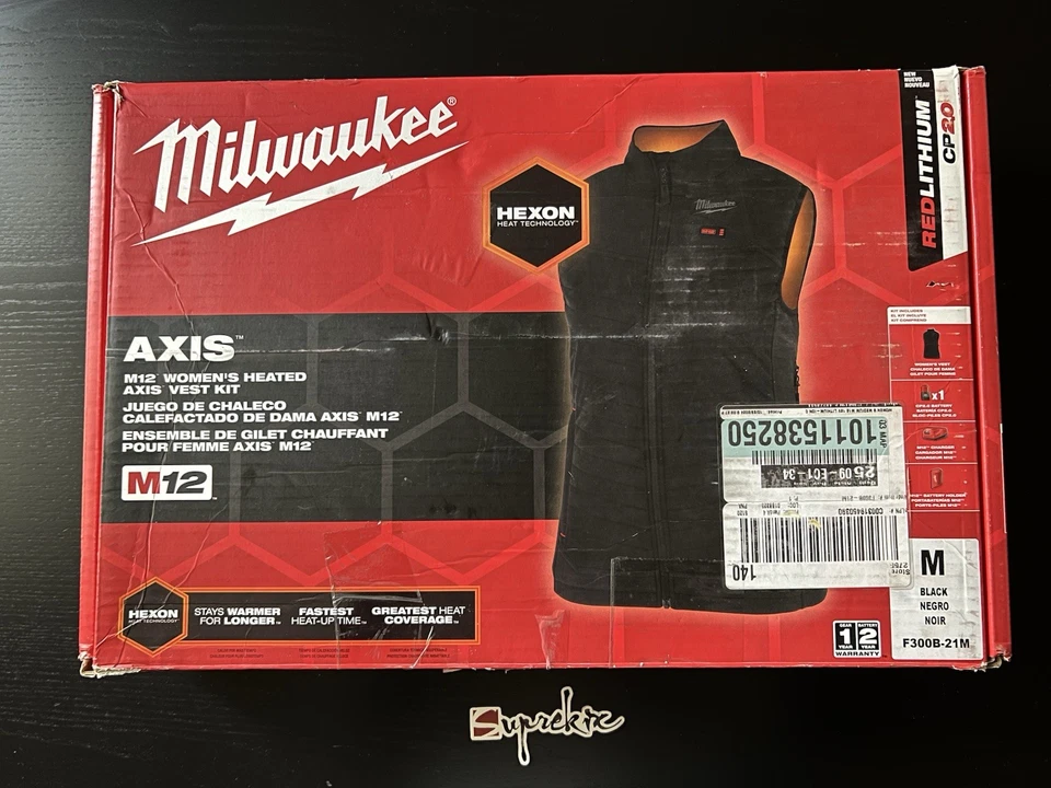 Milwaukee Women's M12 12V Lithium-Ion Cordless Axis Black Heated Vest F300B-21M - Image 2 of 4