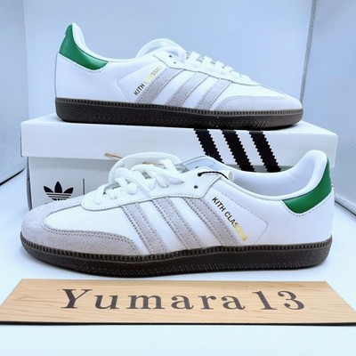 KITH x adidas Originals Samba OG White Green FX5398 Men's Size | eBay