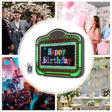 Rechargeable 7-Color Auto-Change LED Sign Phone App Text Editing LED Displayer