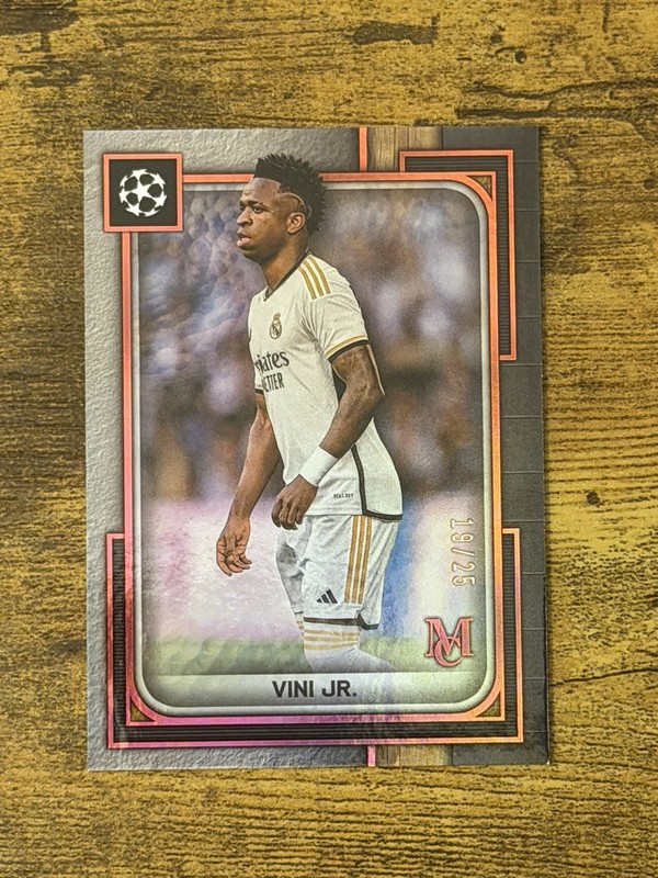 2023-24 Topps museum soccer Red refractor Vinicius Jr. Real Madrid WC /25
