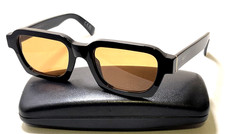 RETROSUPERFUTURE CARO Black Plastic Square Sunglasses Handmade in Italy