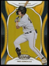 Tres Gonzalez 2023 Panini Chronicles Certified Mirror Gold /25 #8 (RC) FREE SHIP