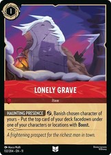 Lorcana Winterspell Lonely Grave 132/204 UC Cold Foil NM/M