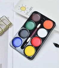 Adult Kids Bright Color Halloween Makeup Craft Kit Face Paint Party Palette Set