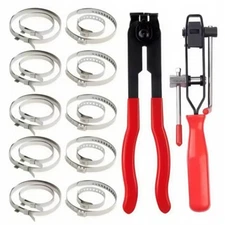 Car Water Pipe Hose Clip Pliers Clamp Swivel Drive Jaw Locking Tool Installation