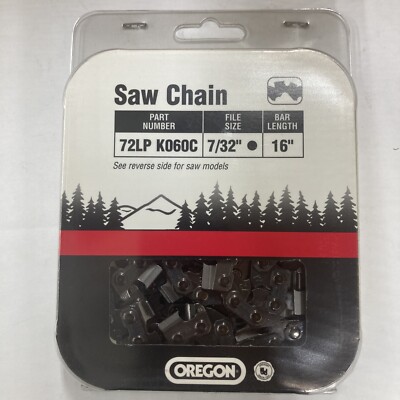 16 INCH BAR CHAIN 72LP K060C 3/8 OREGON
