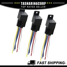 Piece of 3 DC 36V SPDT Automotive Car Relay 5 Pin 5 Wires w/ Harness Socket Plug