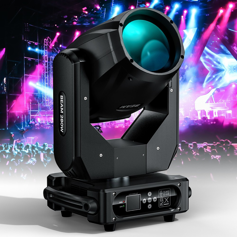 10R 280W LED Beam Moving Head Light Prism Gobo DJ Stage Spot Lighting DMX & Case 10R 280W LED Beam Moving Head Light Prism Gobo DJ Stage Spot Lighting DMX & Case