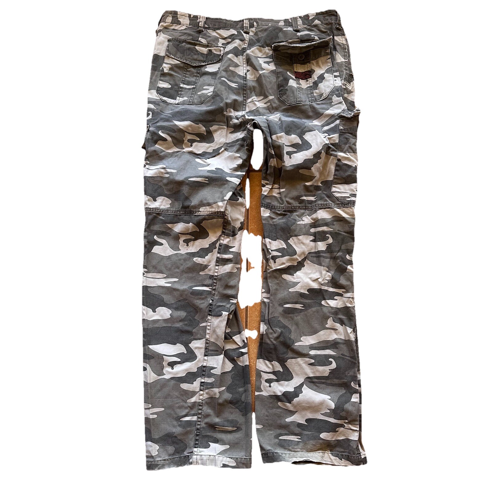 Angry Minds Camo Cargo Pants Size 38” Vintage Y2K