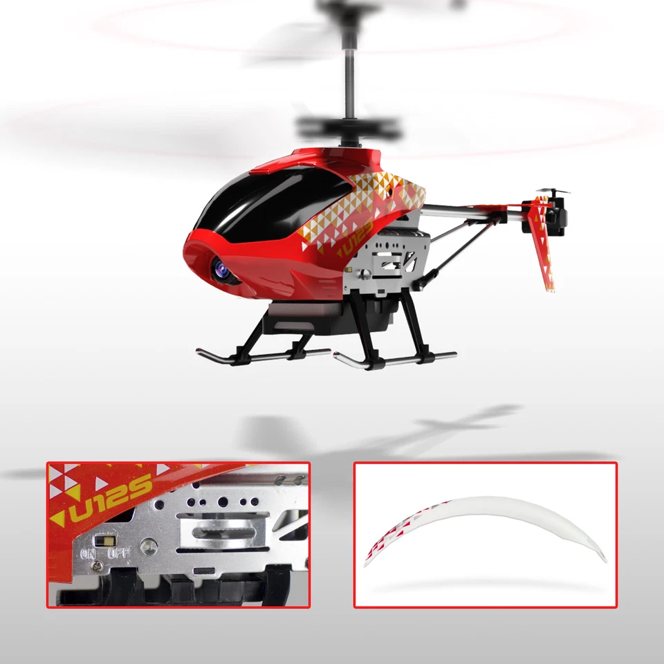 U12S Mini RC Helicopter Remote Control Helicopter w/ HD Camera Toys Gifts Kid US - Image 4 of 4