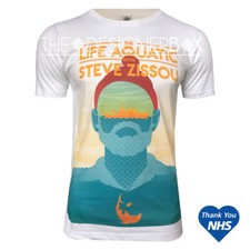 T-shirt Premium Bio Homme Femme Équipe Zissou Inspiré du Film Affiche