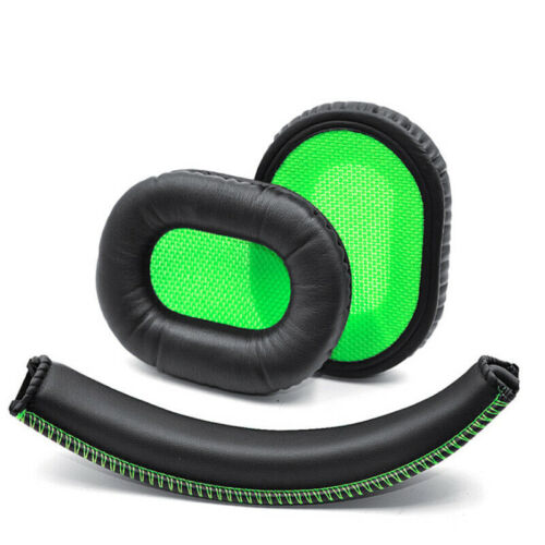 Leather Earmuffs Earpads Cushions Headband Pad For Razer Black Shark Headphone - Afbeelding 1 van 7
