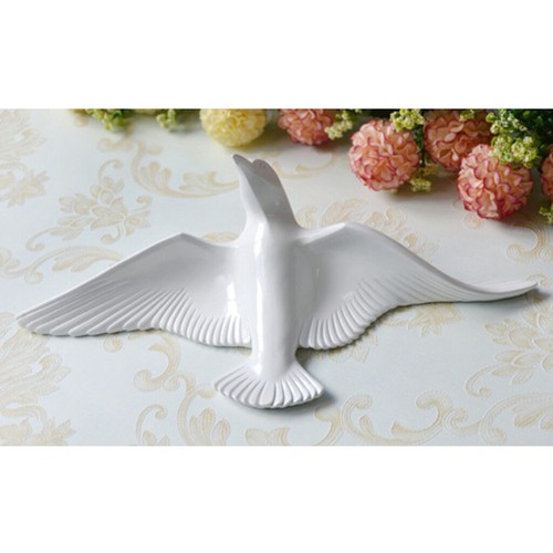 4PC Modern 3D Resin Seagull Bird Sculpture Mural Wall Art Hanging
