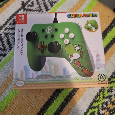 Nintendo Switch Wired Controller Yoshi  Power A Brand New Factory Sealed 