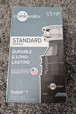 InSinkErator Garbage Disposal with Power Cord Badger 1 Standard Series 1/3 HP