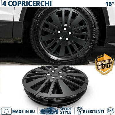 Set Di 4 Copricerchi 15 Pollici Per Renault Clio IV – Nylon Flessibile Made In Italy, Resistenti E Facili Da Montare
