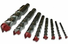 8pc Masonry Drill Bit Set 3/8" Shanks Big up to 1" Brick Concrete Slate Masonary